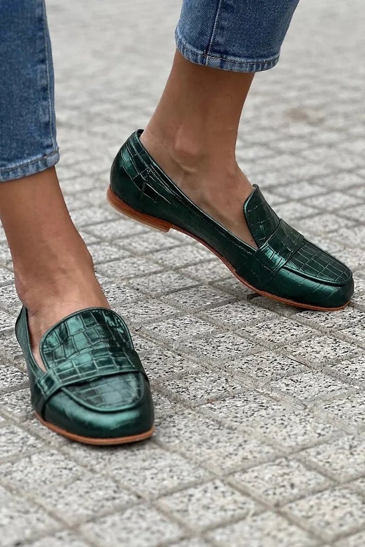 Loafer s krokodýlí strukturou