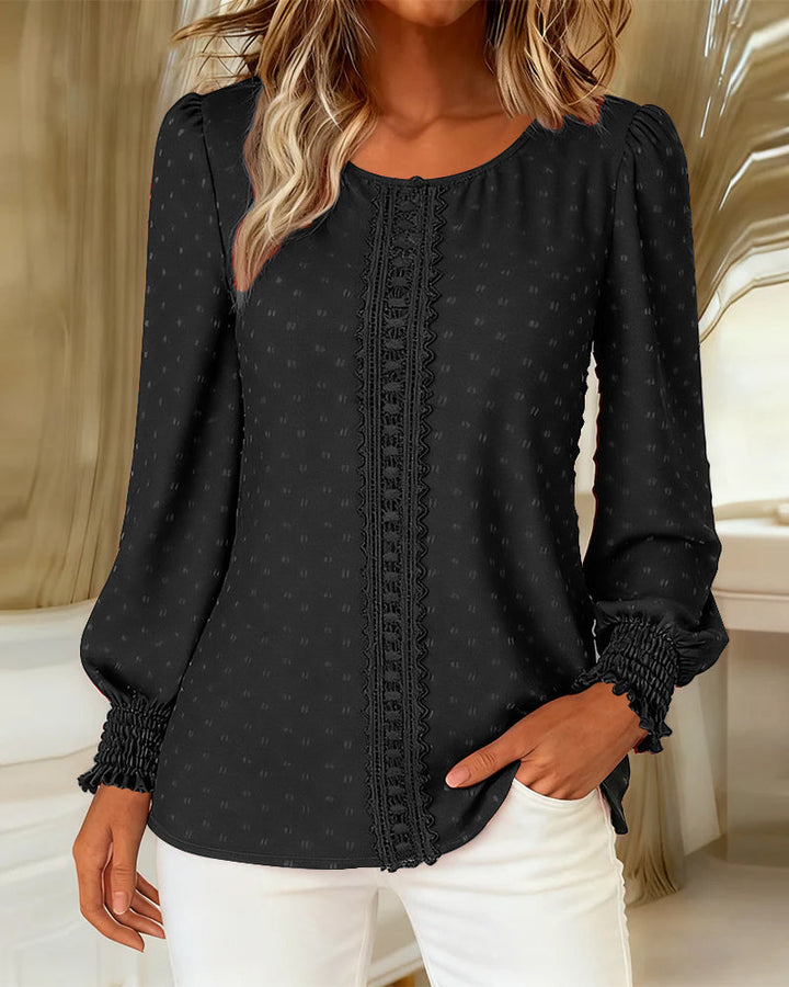 Tereza - Elegantní top s dlouhým rukávem