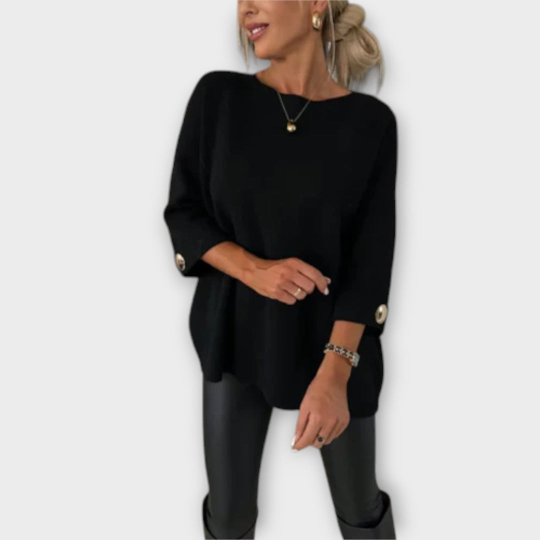 Isabella - Elegantní Pletená Blůza