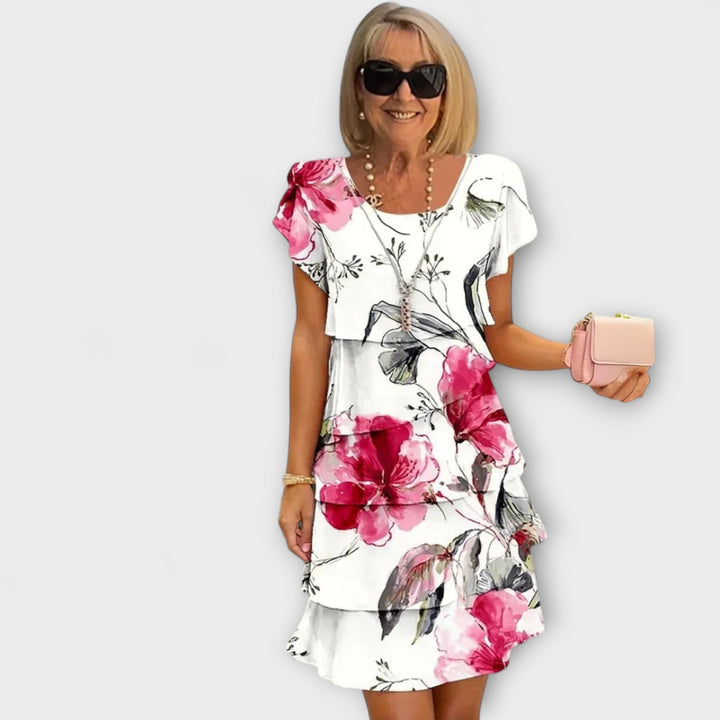 Lillian - Květinové Elegantní Šaty