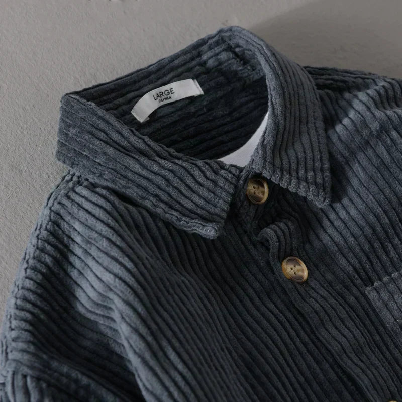 Samuel | Košile z kordové sametové látky