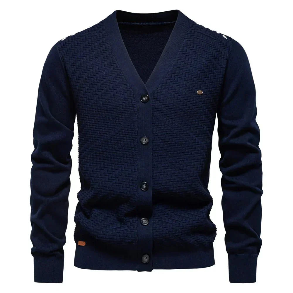 Schneider | Teplý pánský cardigan s V-výstřihem