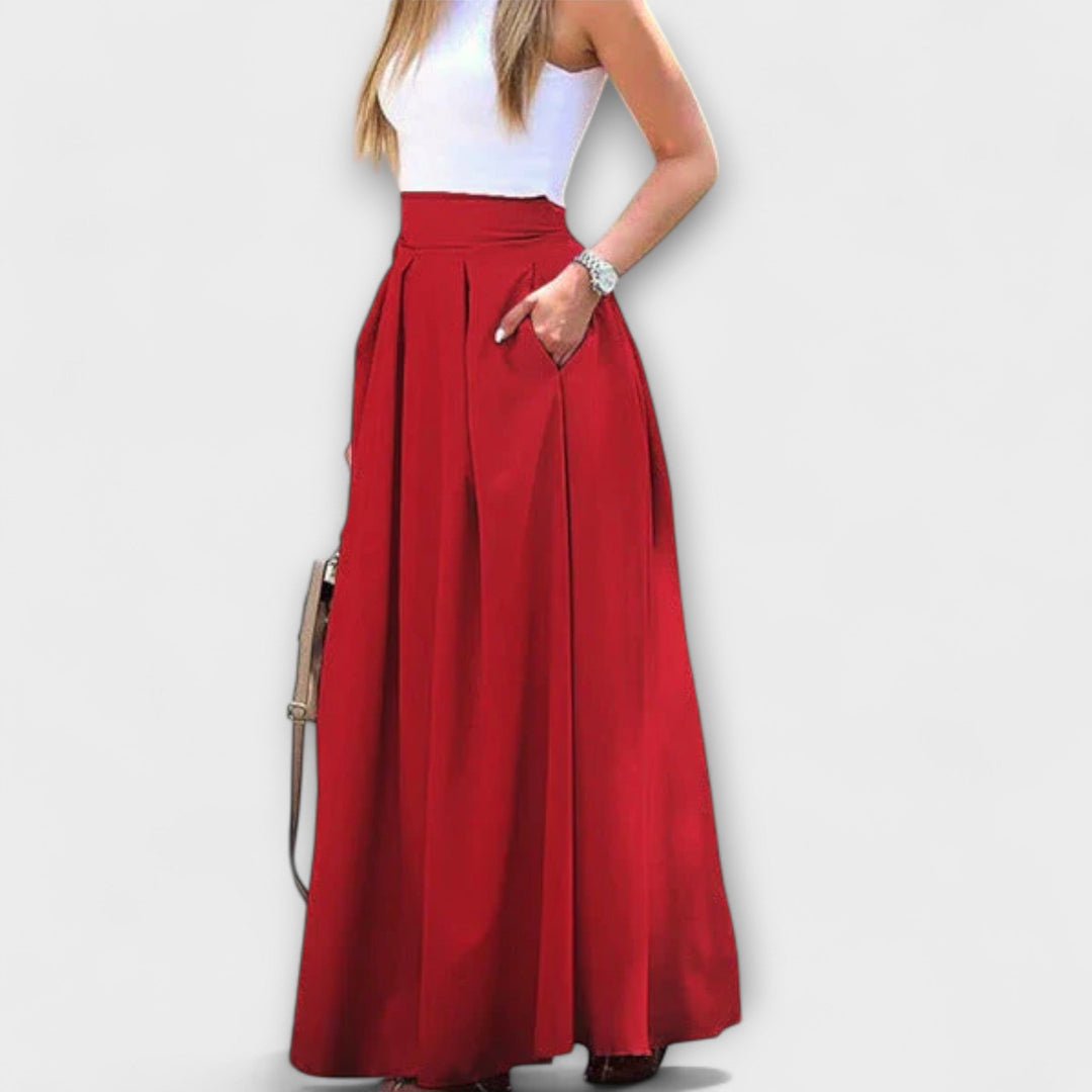Tzafira – Elegantní Maxi Sukně s Vysokým Pasem