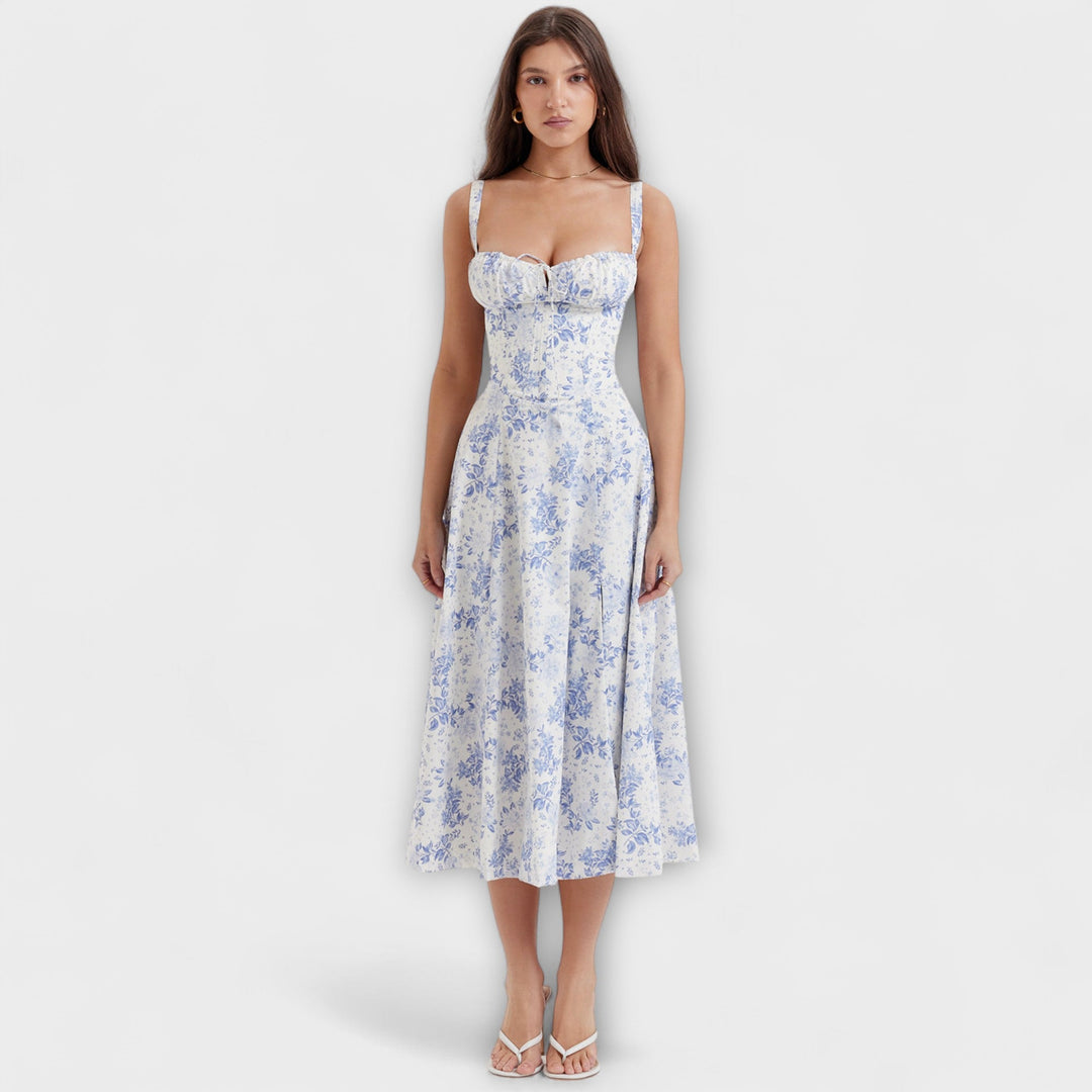 Zipporas - Přizpůsoben dress s moderním jarním květinovým potiskem
